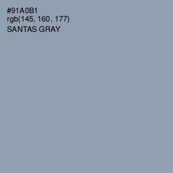 #91A0B1 - Santas Gray Color Image